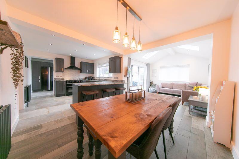 Open plan kitchen, living and dining ...