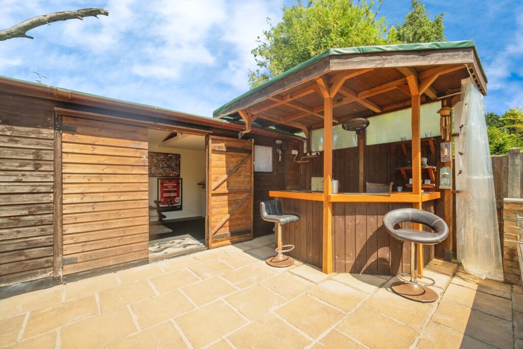 Outbuilding and bar view