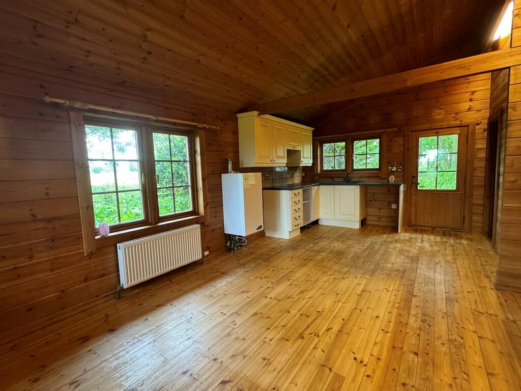 log cabin kitchen...