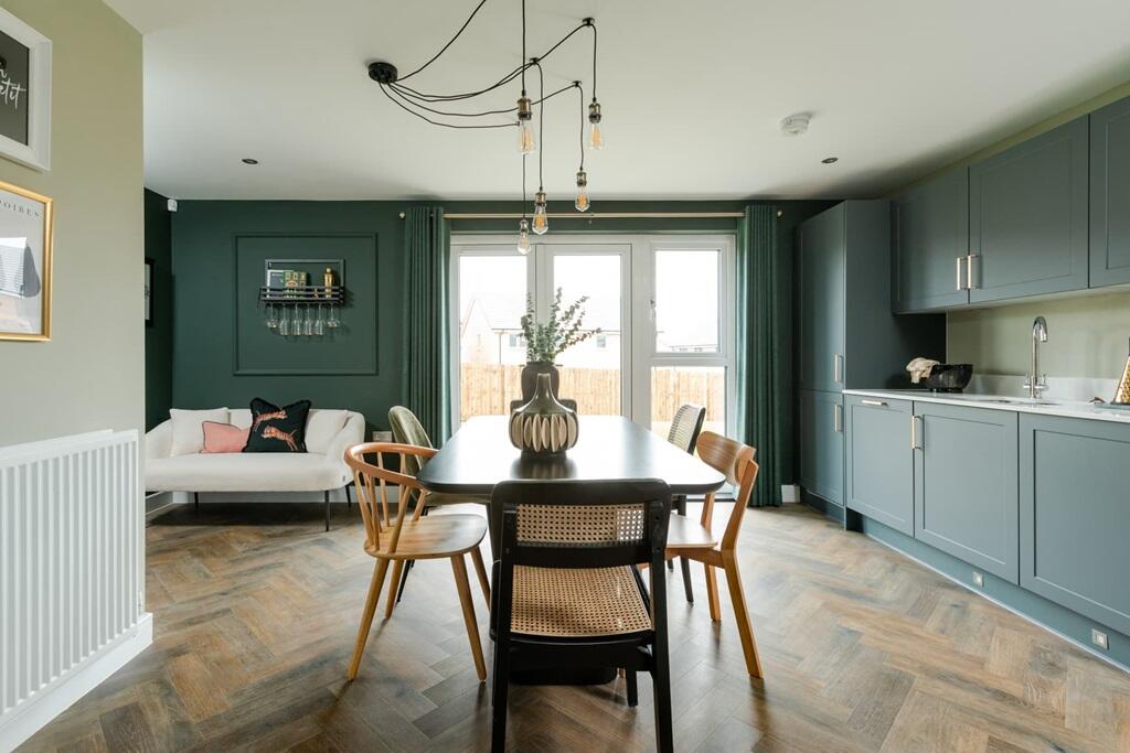 French doors lead to the rear garden