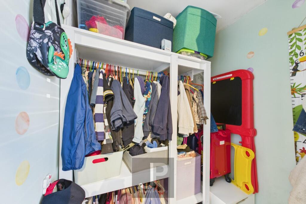 Large storage area in Bedroom Two