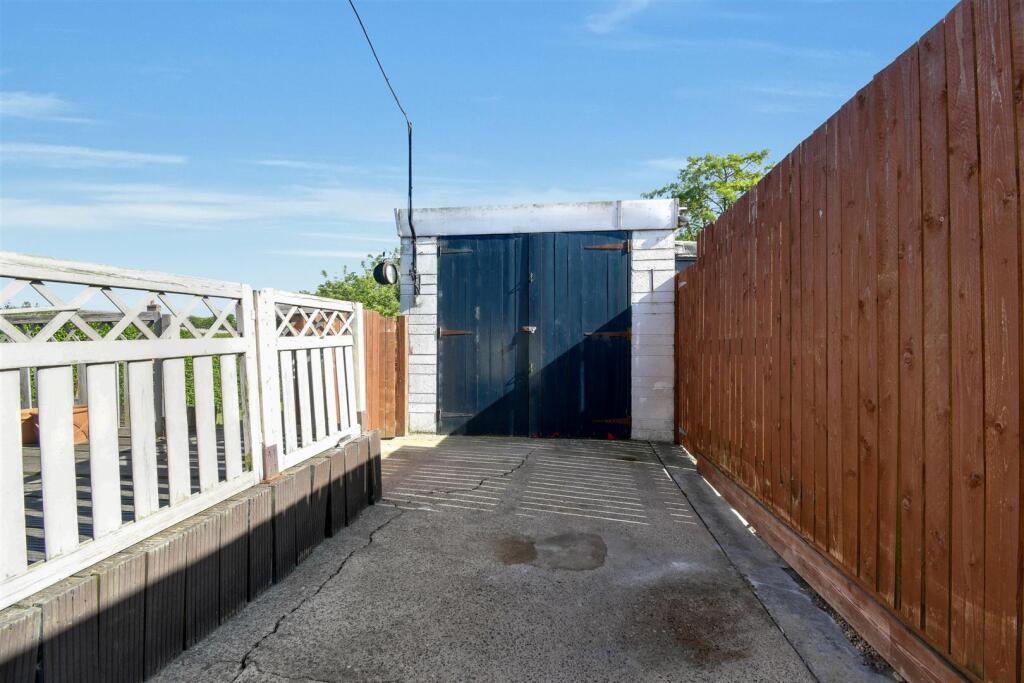 Garage and driveway