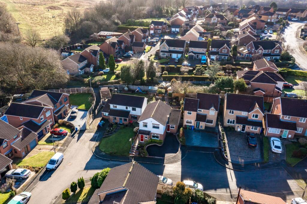 Aerial View with Opening to Countryside Behind