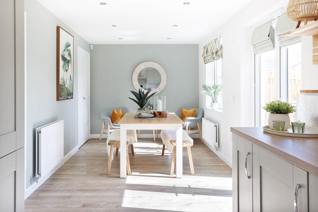 Enjoy the space to relax and eat in the open plan kitchen diner