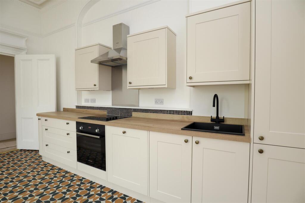 Open-plan kitchen/living room