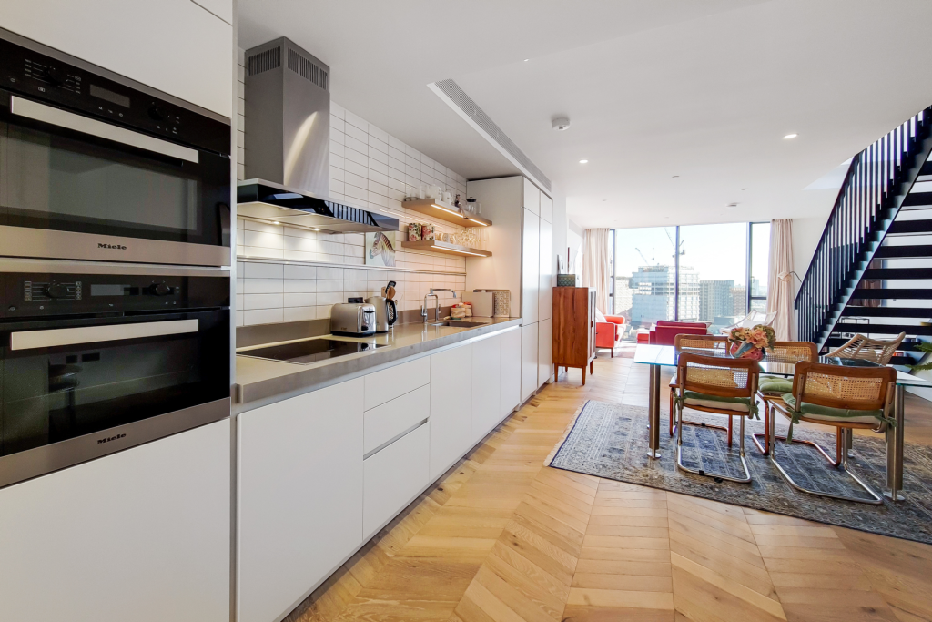 Open plan reception/kitchen one