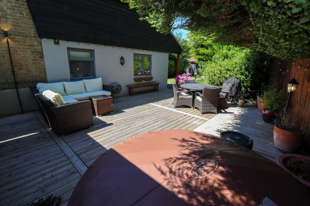 Decked sun patio