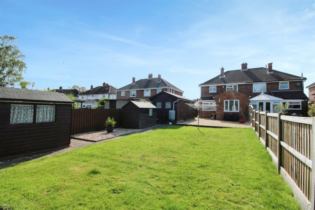 Rear of property