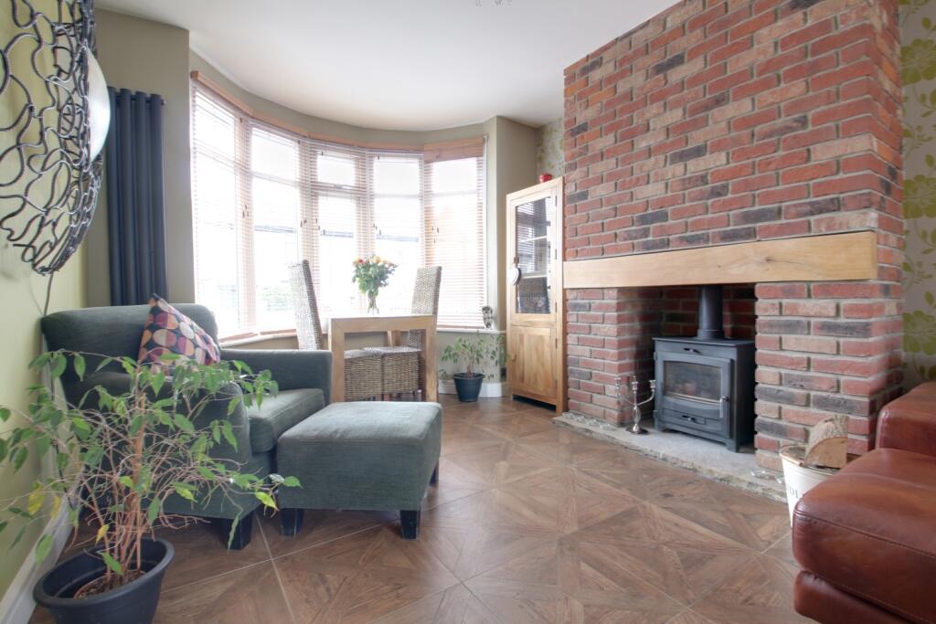 Living and dining areas