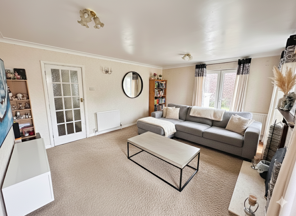 virtually staged idea of how the room could look