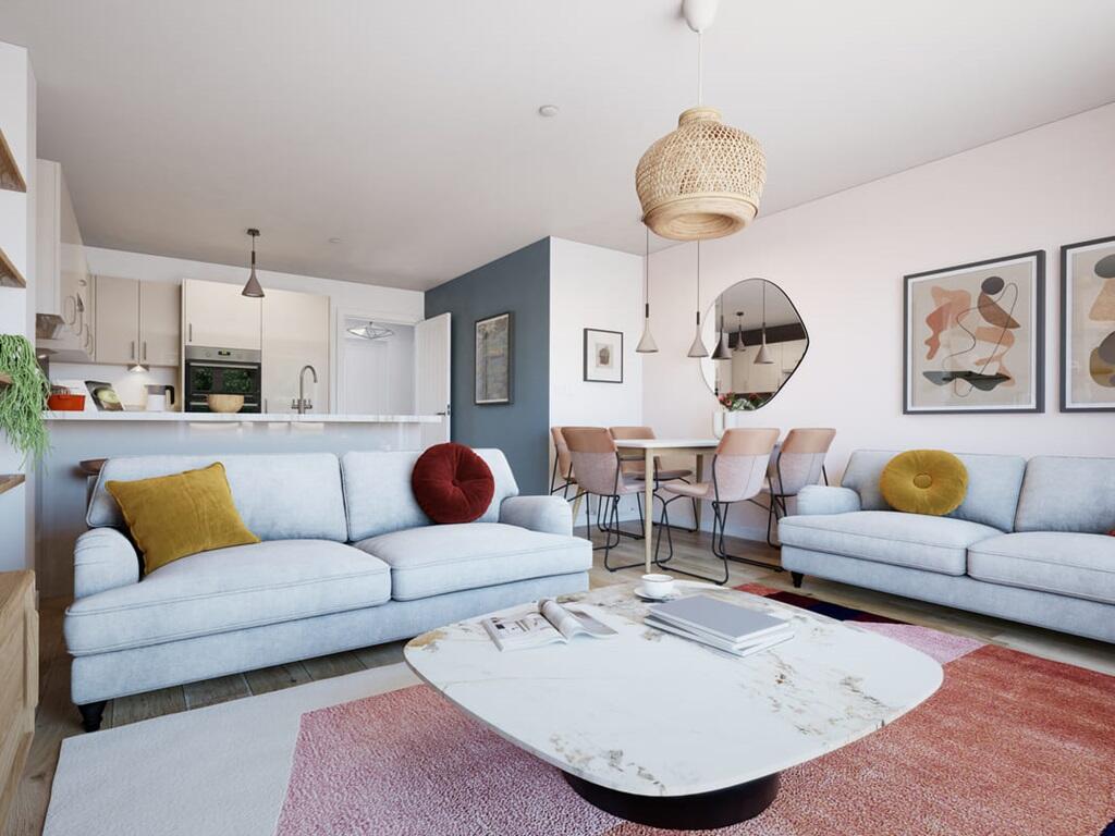 Plenty of space for two 2 sofas, perfect for cosy nights in