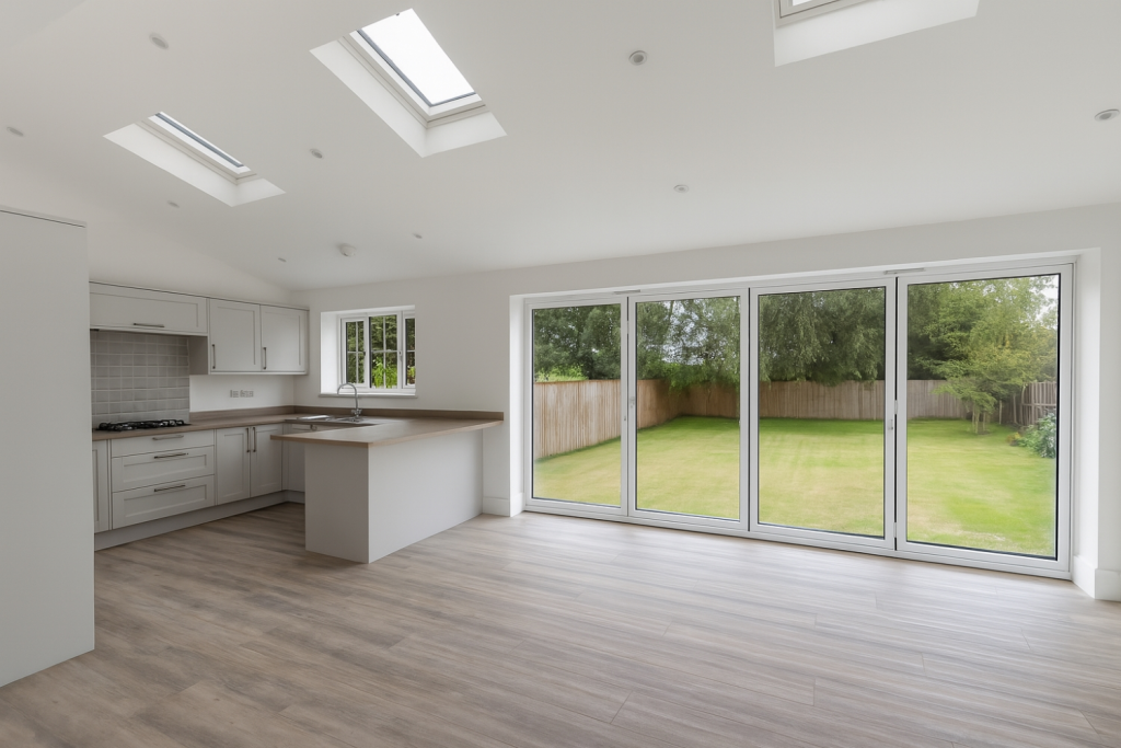 Open Plan Living Kitchen Flooring Has Been Digital