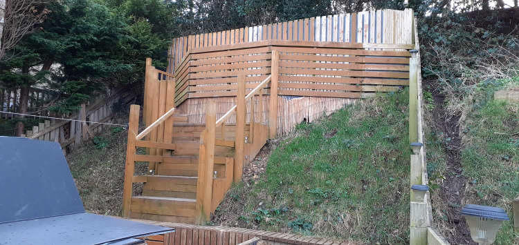 Rear decked terrace