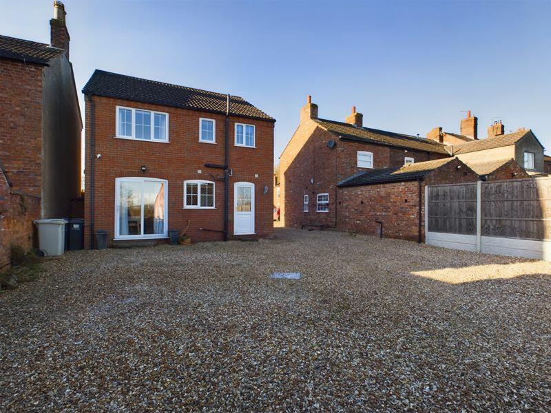 Rear elevation/parking area
