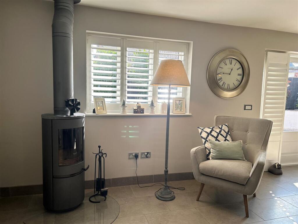Living Area with Stove