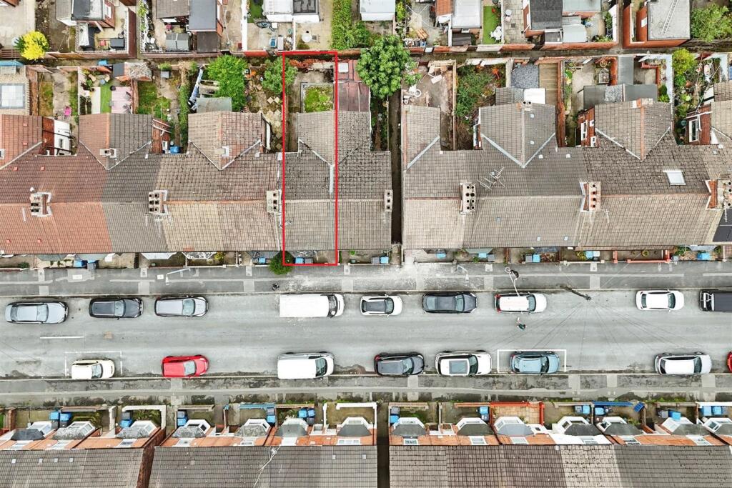 Aerial view of the property