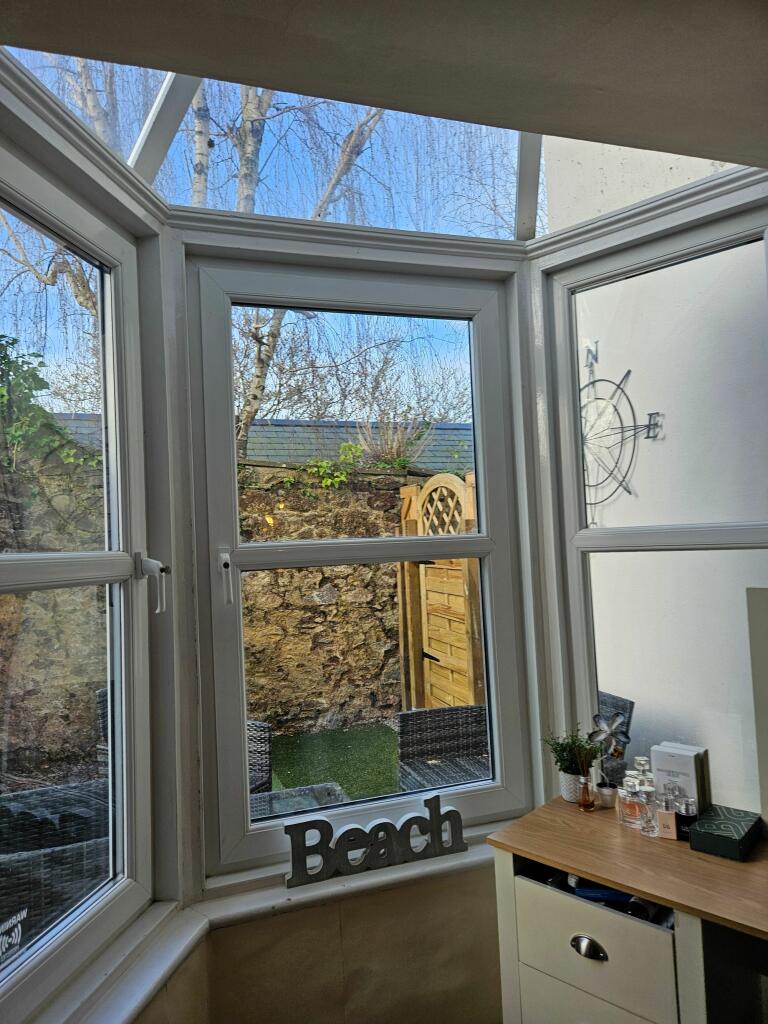 Master bedroom bay windows