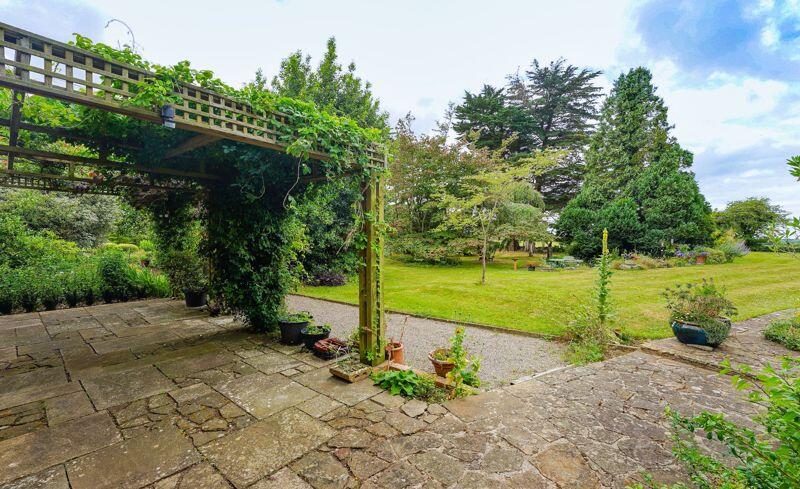 Arbour shaded terrace