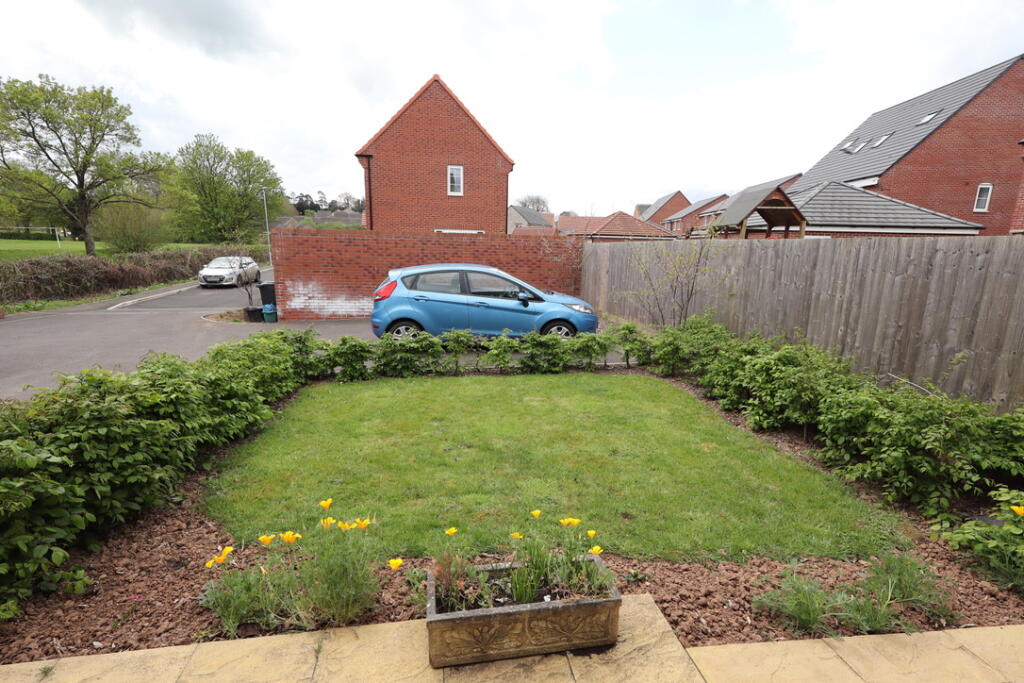 Front garden and two parking spaces