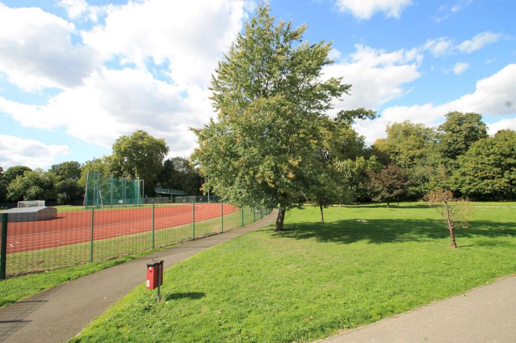 Sportsfield at rear of garden