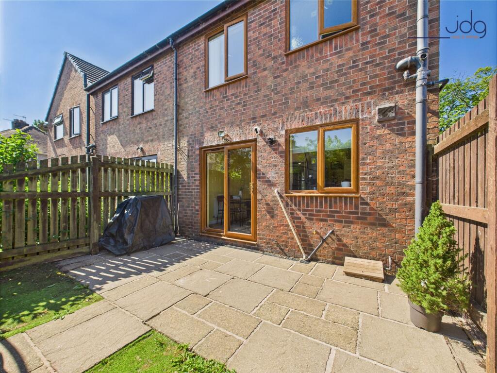 Flagged Patio at the rear of the property