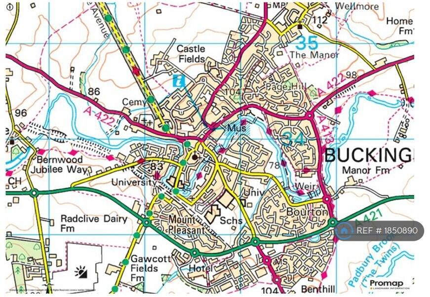 Buckingham Area Map