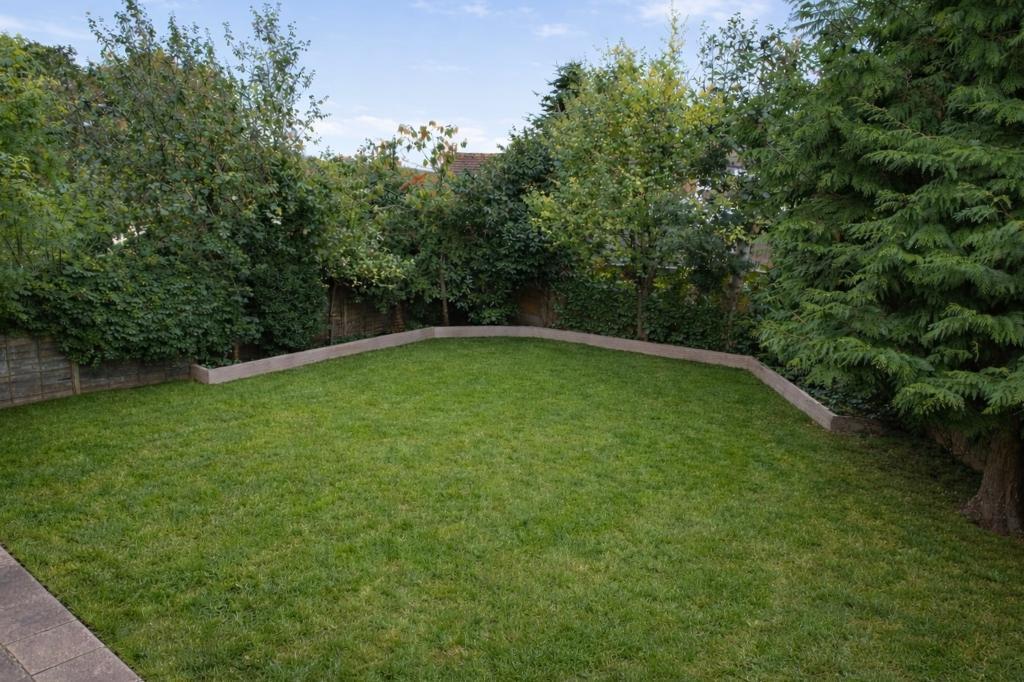 Rear garden, flat and easy to maintain