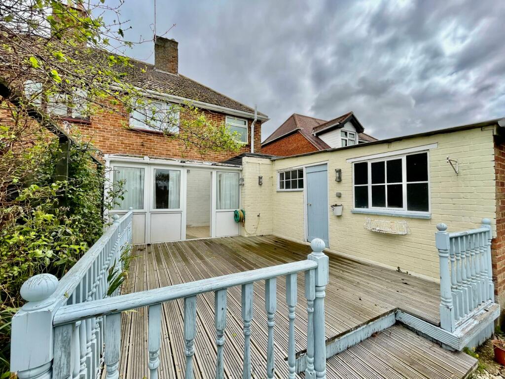 Decking and Garage