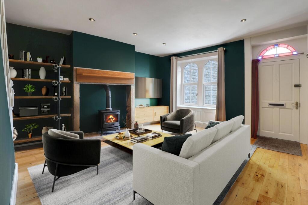 Lounge virtually staged