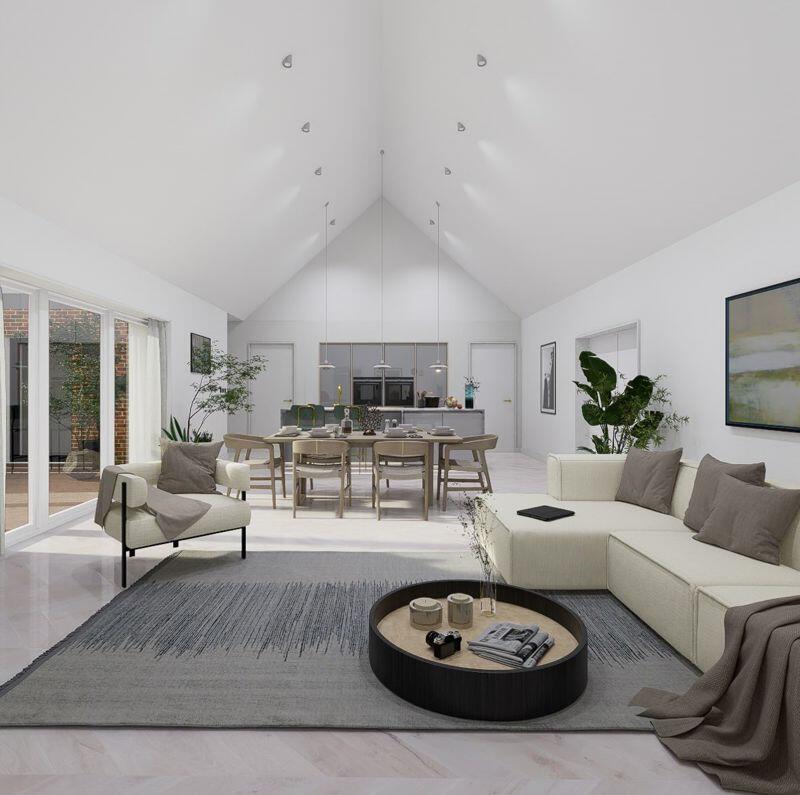 CGI image Living Kitchen 3