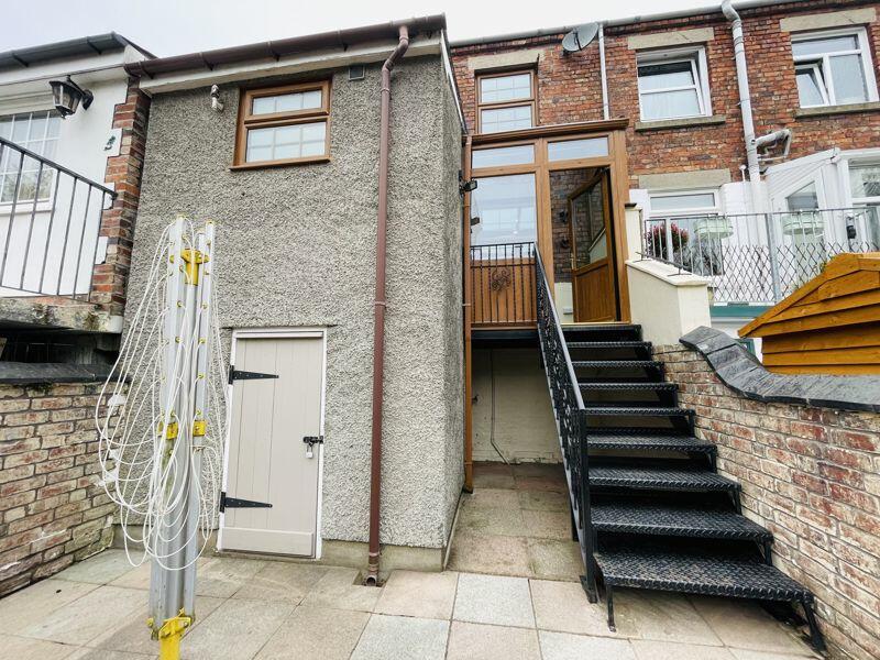 Rear of property