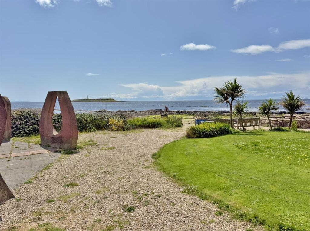 Communal grounds view to Pladda and Ailsa Craig