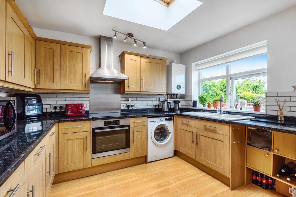 Kitchen area with window