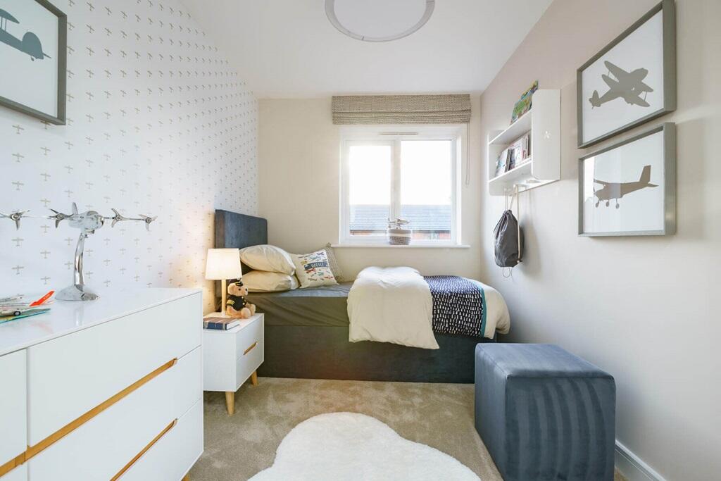 The third bedroom could also be used as a nursery or home office