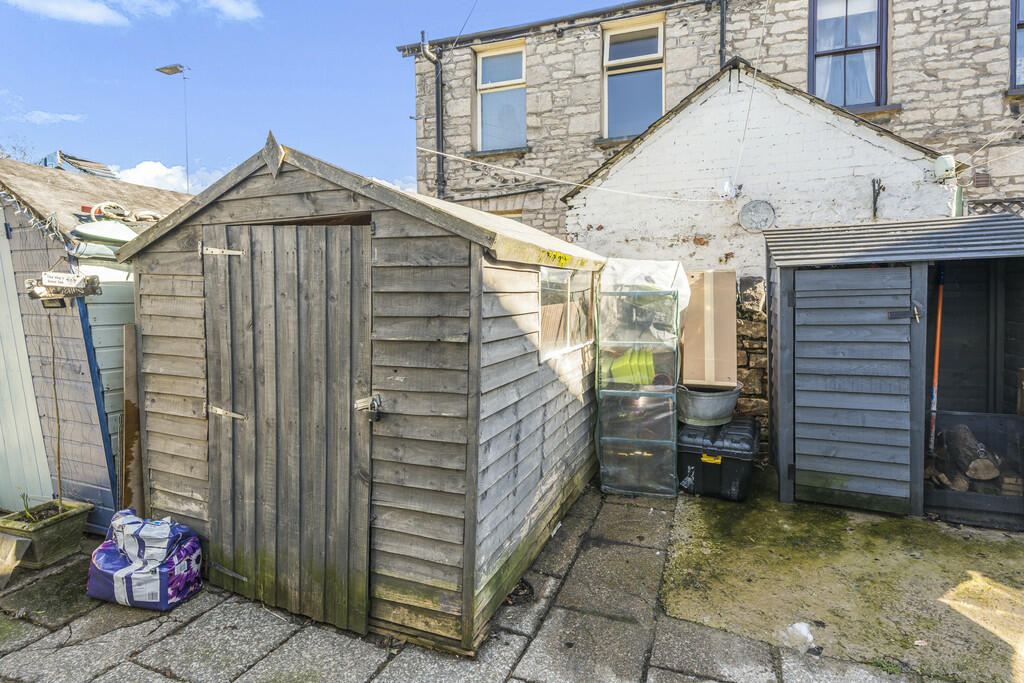 Shared paved yard...