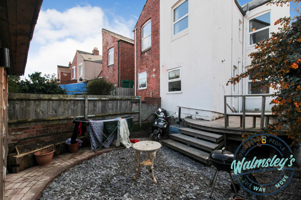 Rear gardens &amp; elevation