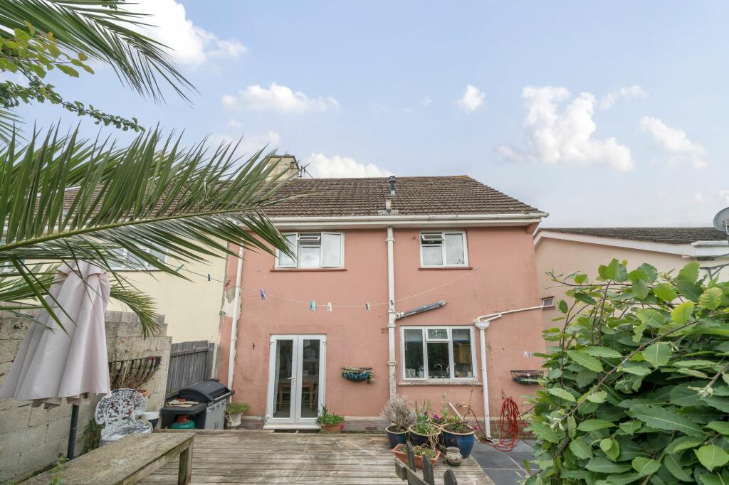 Rear of property