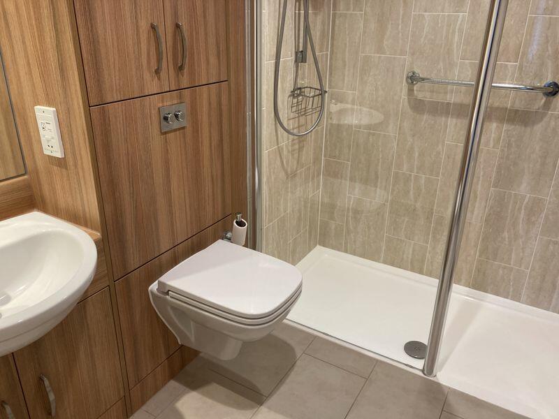 Luxury-tiled shower room