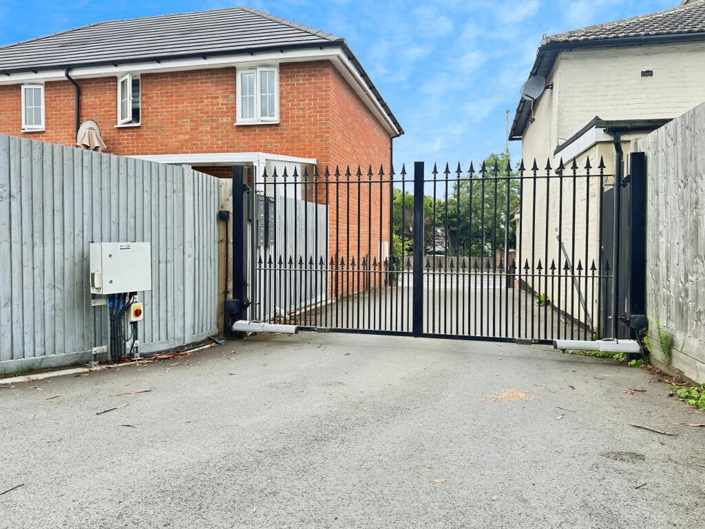 Gated Entrance To The Private Road