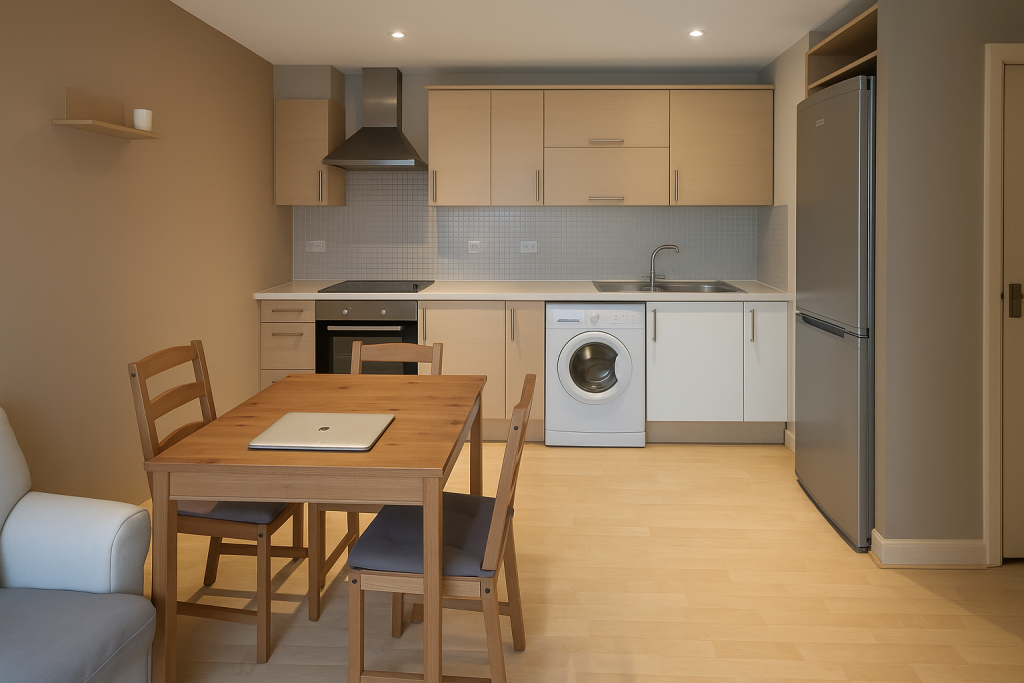 Open plan lounge / kitchen