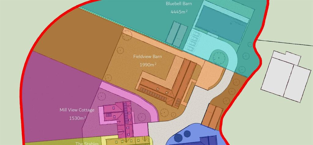 Site plan for this generous plot
