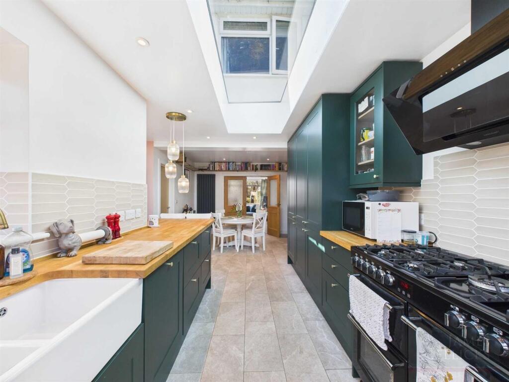Open plan living dining kitchen