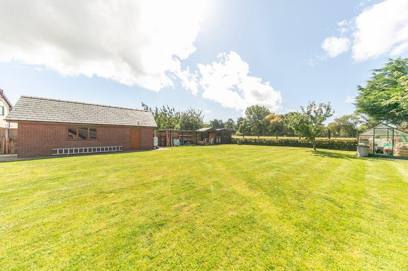 Expansive open aspect private garden