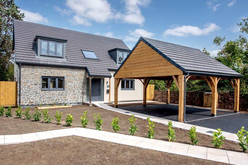 Front elevation and car port