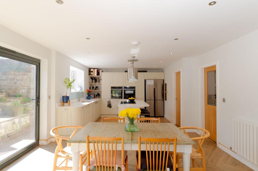 KITCHEN, DINER AND LIVING ROOM