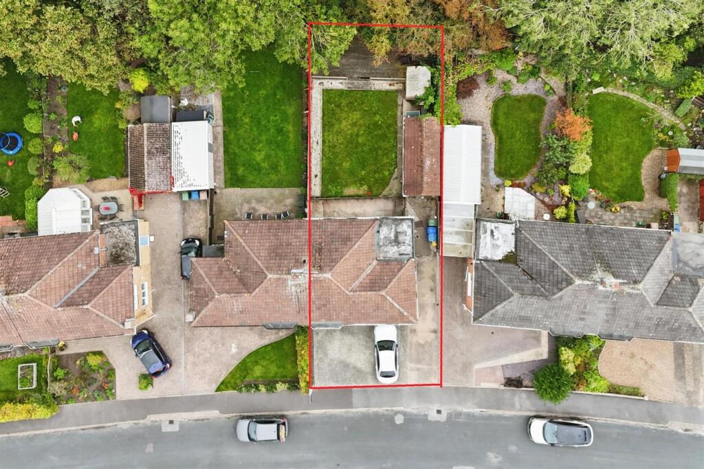 Aerial view of the property