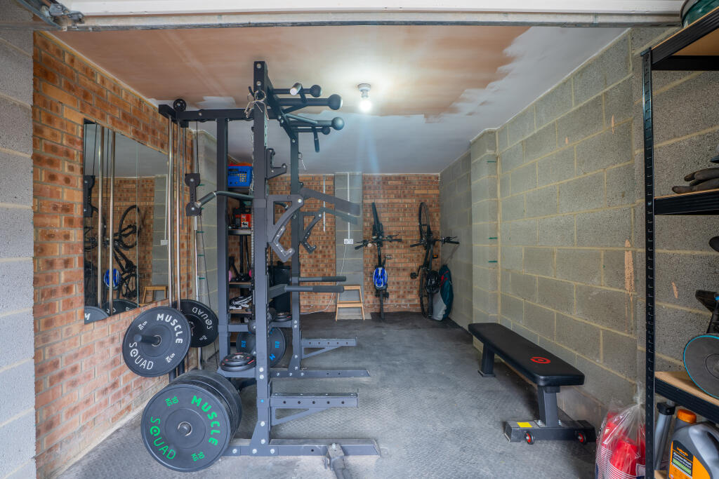 converted garage/gym