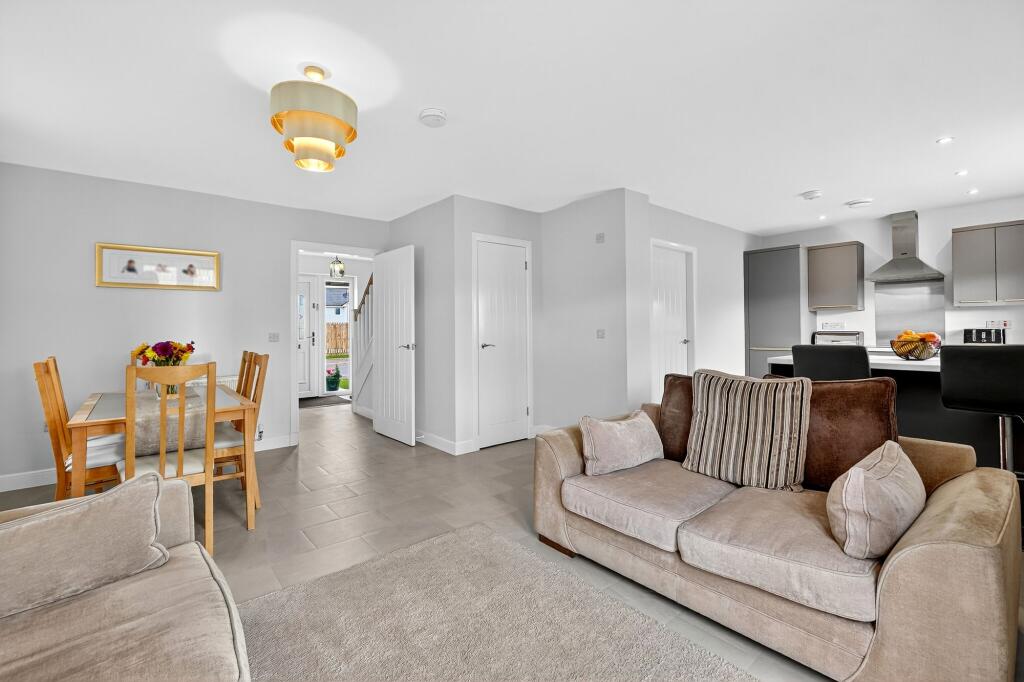 Family Living area and Dining Kitchen