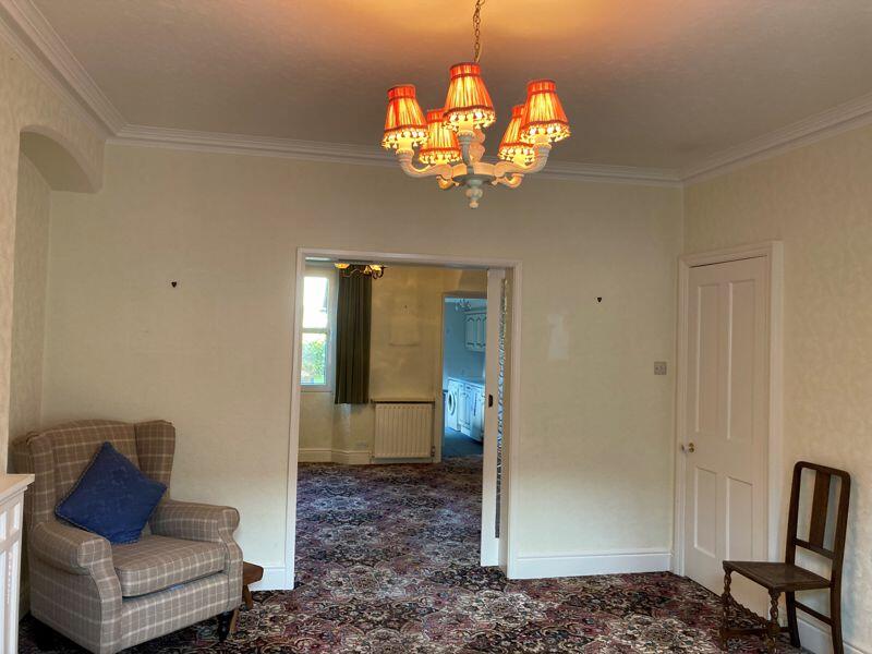 Lounge through to dining room and kit...