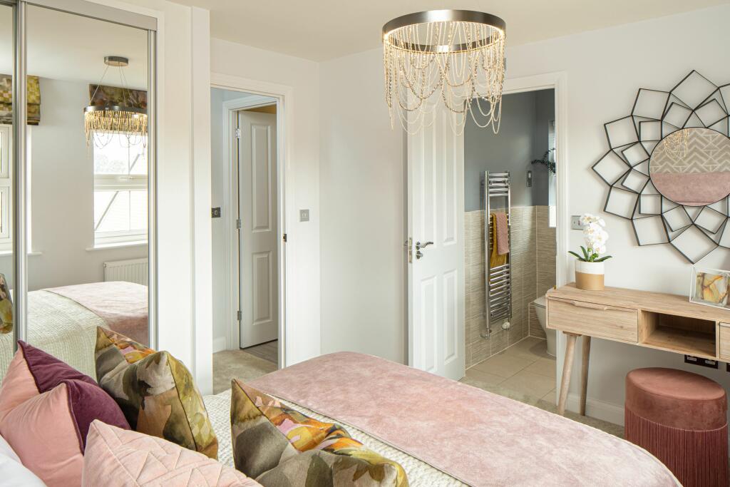 Double bedroom with en suite of the Archford semi-detached 3 bedroom home